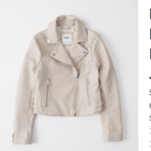 Abercombie+Finch Taupe Moto Jacket